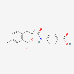 4-(3,7-Dimethyl-1-oxoisochroman-3-carboxamido)benzoic acid