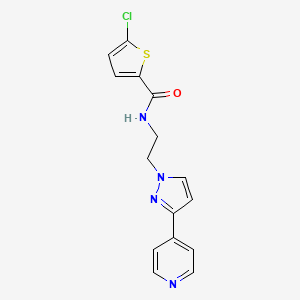 5-chloro-N-(2-(3-(pyridin-4-yl)-1H-pyrazol-1-yl)ethyl)thiophene-2-carboxamide