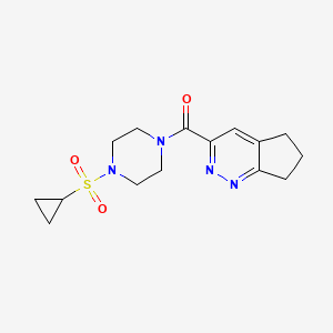 (4-Cyclopropylsulfonylpiperazin-1-yl)-(6,7-dihydro-5H-cyclopenta[c]pyridazin-3-yl)methanone
