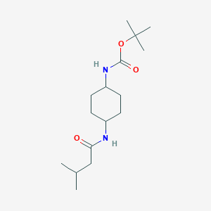 tert-Butyl (1R*,4R*)-4-(3-methylbutanamido)cyclohexylcarbamate