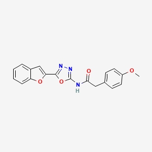 N-(5-(benzofuran-2-yl)-1,3,4-oxadiazol-2-yl)-2-(4-methoxyphenyl)acetamide