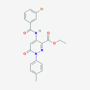 Ethyl 4-(3-bromobenzamido)-6-oxo-1-(p-tolyl)-1,6-dihydropyridazine-3-carboxylate