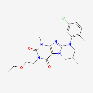 9-(5-chloro-2-methylphenyl)-3-(2-ethoxyethyl)-1,7-dimethyl-7,8-dihydro-6H-purino[7,8-a]pyrimidine-2,4-dione