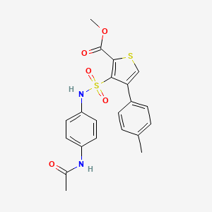 Methyl 3-({[4-(acetylamino)phenyl]amino}sulfonyl)-4-(4-methylphenyl)thiophene-2-carboxylate