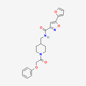 5-(furan-2-yl)-N-((1-(2-phenoxyacetyl)piperidin-4-yl)methyl)isoxazole-3-carboxamide