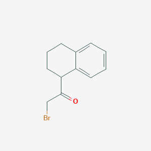 molecular formula C12H13BrO B2650003 2-Bromo-1-(1,2,3,4-tetrahydronaphthalen-1-yl)ethan-1-one CAS No. 1522497-40-0