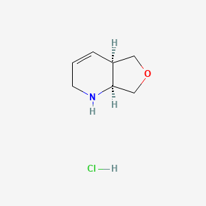 molecular formula C7H12ClNO B2650008 (4Ar,7aS)-1,2,4a,5,7,7a-hexahydrofuro[3,4-b]pyridine;hydrochloride CAS No. 2248285-74-5
