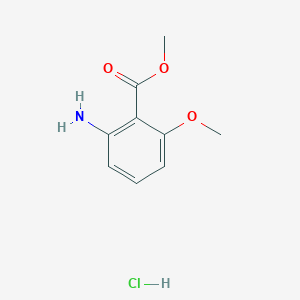molecular formula C9H12ClNO3 B2650018 Methyl 2-amino-6-methoxybenzoate hydrochloride CAS No. 1448009-40-2