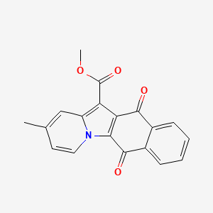 molecular formula C19H13NO4 B2650039 Methyl 2-methyl-6,11-dioxonaphtho[2,3-b]indolizine-12-carboxylate CAS No. 670259-43-5
