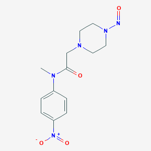 molecular formula C13H17N5O4 B2650055 N-Methyl-N-(4-nitrophenyl)-2-(4-nitrosopiperazin-1-yl)acetamide CAS No. 2490403-92-2