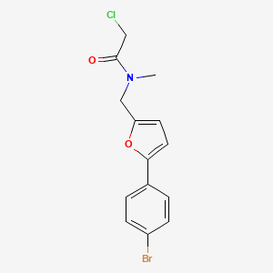 N-{[5-(4-bromophenyl)furan-2-yl]methyl}-2-chloro-N-methylacetamide