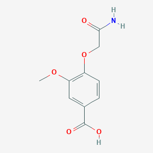 B2650061 4-(2-Amino-2-oxoethoxy)-3-methoxybenzoic acid CAS No. 869464-82-4