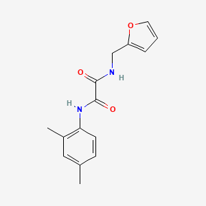 molecular formula C15H16N2O3 B2650062 Oxamide, N-furfuryl-N'-(2,4-dimethylphenyl)- CAS No. 310457-15-9