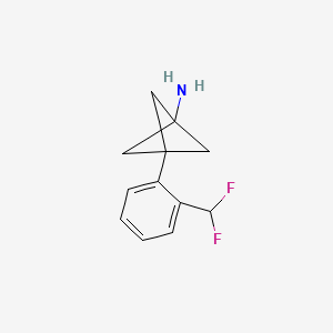 3-[2-(Difluoromethyl)phenyl]bicyclo[1.1.1]pentan-1-amine