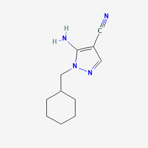 5-amino-1-(cyclohexylmethyl)-1H-pyrazole-4-carbonitrile