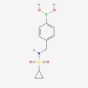 molecular formula C10H14BNO4S B2650096 （4-(环丙烷磺酰胺甲基)苯基)硼酸 CAS No. 1310707-21-1