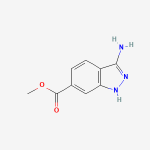molecular formula C9H9N3O2 B2650103 3-氨基-1H-吲唑-6-羧酸甲酯 CAS No. 1279865-95-0