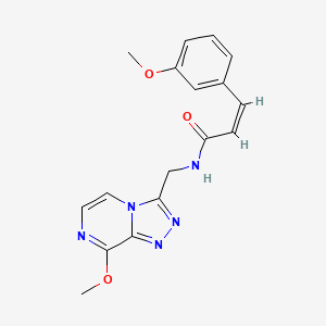molecular formula C17H17N5O3 B2650106 (Z)-N-((8-甲氧基-[1,2,4]三唑并[4,3-a]嘧啶-3-基)甲基)-3-(3-甲氧基苯基)丙烯酰胺 CAS No. 2035003-70-2