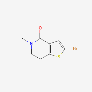 molecular formula C8H8BrNOS B2650112 2-溴-5-甲基-6,7-二氢噻吩并[3,2-c]吡啶-4-酮 CAS No. 1078150-14-7