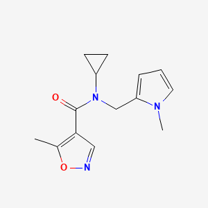 N-cyclopropyl-5-methyl-N-((1-methyl-1H-pyrrol-2-yl)methyl)isoxazole-4-carboxamide