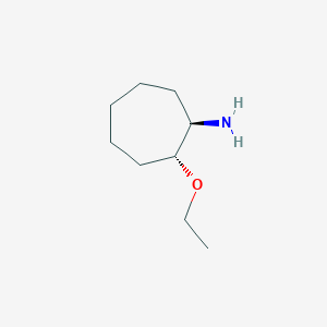 molecular formula C9H19NO B2650138 (1R,2R)-2-Ethoxycycloheptan-1-amine CAS No. 2227767-28-2