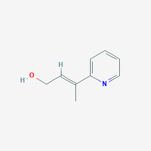 molecular formula C9H11NO B2650147 3-(2-Pyridinyl)-2-buten-1-ol CAS No. 82244-22-2