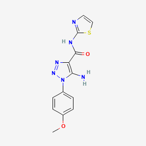 B2650161 5-amino-1-(4-methoxyphenyl)-N-(1,3-thiazol-2-yl)-1H-1,2,3-triazole-4-carboxamide CAS No. 2415555-47-2