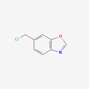 molecular formula C8H6ClNO B2650194 6-(Chloromethyl)benzo[d]oxazole CAS No. 1314982-48-3