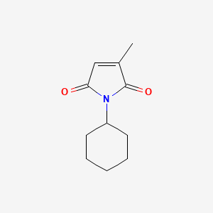 molecular formula C11H15NO2 B2650201 1-cyclohexyl-3-methyl-2,5-dihydro-1H-pyrrole-2,5-dione CAS No. 91247-10-8