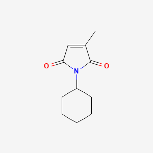 molecular formula C11H15NO2 B2650201 1-环己基-3-甲基-2,5-二氢-1H-吡咯-2,5-二酮 CAS No. 91247-10-8