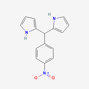 molecular formula C15H13N3O2 B2650212 2-[(4-硝基苯基)(1H-吡咯-2-基)甲基]-1H-吡咯 CAS No. 143859-77-2