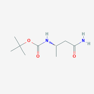 molecular formula C9H18N2O3 B2650230 叔丁基N-[(2S)-1-氨基甲酰基丙-2-基]氨基甲酸酯 CAS No. 1821725-17-0