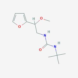 molecular formula C12H20N2O3 B2650244 1-(Tert-butyl)-3-(2-(furan-2-yl)-2-methoxyethyl)urea CAS No. 1795296-09-1