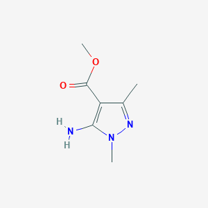 molecular formula C7H11N3O2 B2650260 methyl 5-amino-1,3-dimethyl-1H-pyrazole-4-carboxylate CAS No. 110860-59-8