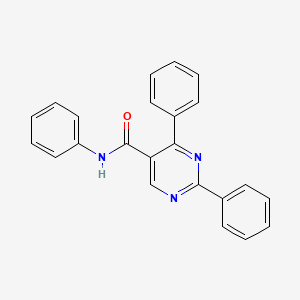 molecular formula C23H17N3O B2650269 N,2,4-三苯基-5-嘧啶甲酰胺 CAS No. 321433-18-5