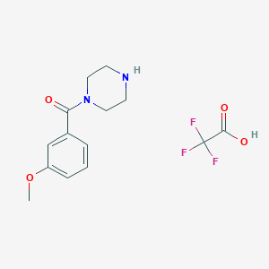 molecular formula C14H17F3N2O4 B2650285 1-(3-Methoxybenzoyl)piperazine trifluoroacetate CAS No. 1192656-37-3
