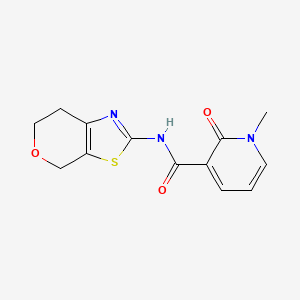 molecular formula C13H13N3O3S B2650289 N-(6,7-dihydro-4H-pyrano[4,3-d]thiazol-2-yl)-1-methyl-2-oxo-1,2-dihydropyridine-3-carboxamide CAS No. 1421583-73-4