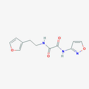 molecular formula C11H11N3O4 B2650301 N1-(2-(呋喃-3-基)乙基)-N2-(异恶唑-3-基)草酰胺 CAS No. 1428375-59-0