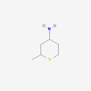 molecular formula C6H13NS B2650308 2-甲基硫杂环-4-胺 CAS No. 60743-26-2