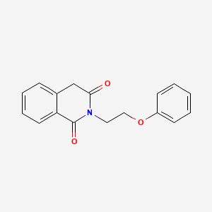 molecular formula C17H15NO3 B2650314 2-(2-苯氧基乙基)异喹啉-1,3(2H,4H)-二酮 CAS No. 634166-30-6