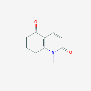 molecular formula C10H11NO2 B2650403 1-Methyl-7,8-dihydroquinoline-2,5(1H,6H)-dione CAS No. 57311-36-1