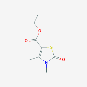 molecular formula C8H11NO3S B2650458 Ethyl 3,4-dimethyl-2-oxo-2,3-dihydro-1,3-thiazole-5-carboxylate CAS No. 40235-76-5