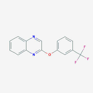 molecular formula C15H9F3N2O B2650469 2-[3-(Trifluoromethyl)phenoxy]quinoxaline CAS No. 338394-55-1