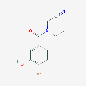 B2650471 4-bromo-N-(cyanomethyl)-N-ethyl-3-hydroxybenzamide CAS No. 1797305-85-1