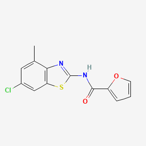 molecular formula C13H9ClN2O2S B2650488 N-(6-氯-4-甲基苯并[d]噻唑-2-基)呋喃-2-甲酰胺 CAS No. 905681-70-1