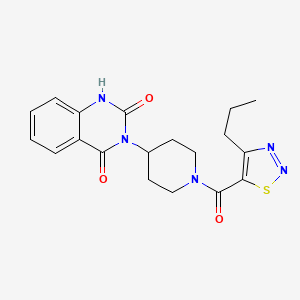 3-(1-(4-propyl-1,2,3-thiadiazole-5-carbonyl)piperidin-4-yl)quinazoline-2,4(1H,3H)-dione