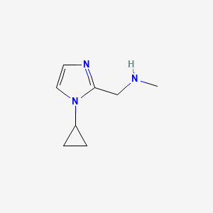 molecular formula C8H13N3 B2650527 1-(1-cyclopropyl-1H-imidazol-2-yl)-N-methylmethanamine CAS No. 1420882-01-4