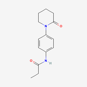 N-[4-(2-oxopiperidin-1-yl)phenyl]propanamide