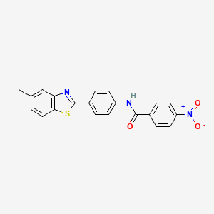 N-[4-(5-methyl-1,3-benzothiazol-2-yl)phenyl]-4-nitrobenzamide