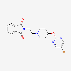 2-[2-[4-(5-Bromopyrimidin-2-yl)oxypiperidin-1-yl]ethyl]isoindole-1,3-dione
